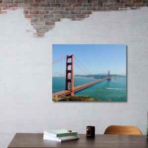 02.02.012 golden gate bridge, san francisco woonkamer sfeer liggend