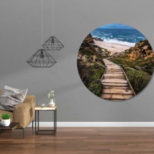 03.03.013 trap tussen de rotsen naar het strand woonkamer sfeer cirkel